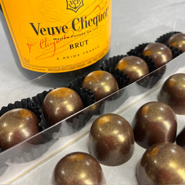 Happy Valentine's Day with Champagne Chocolate Truffles