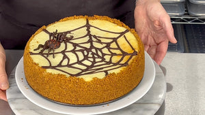 Halloween Chocolate Spider Web Cake Decoration